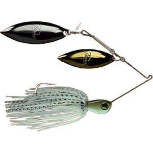 Picasso Titanium HP Double Willow Spinnerbait 3/8oz Gizzard Shad Gold/Nickel