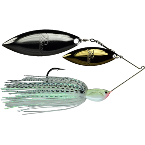 Picasso Inviz-R-Wire Double Willow Spinnerbait 3/8oz Gizzard Shad Gold/Nickel