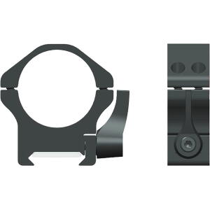 Warne Maxima Horizontal QD Picatinny Scope Rings 1" Low Matte Black