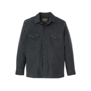 Filson Men's Field Shirt Jacket Washed Faded Black Medium