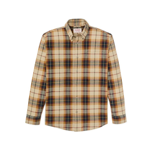 Filson Men's Madras Long Sleeve Shirt Tan/Spruce Multicolor XL