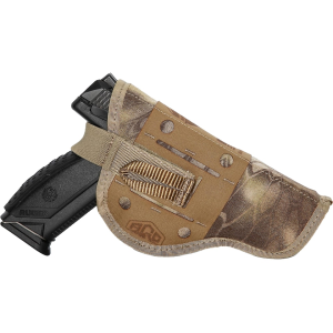 Alaska Guide Creations Bino Harness Holster Ambidextrous Full Size Semi Auto, Short Barrel Revolvers Kryptek Highlander