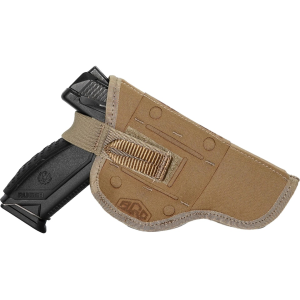 Alaska Guide Creations Bino Harness Holster Ambidextrous Full Size Semi Auto, Short Barrel Revolvers Coyote Brown