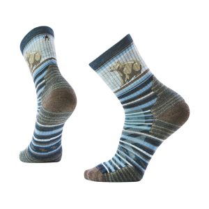 Smartwool Men's Hike Targeted Cushion Bear Mid Crew Socks Twilight Blue XL