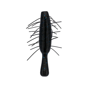 Yamamoto Fuzzy Nuki 2.5" Worm Black w/ Large Blue Flake