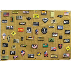 Merica Life Patch Panel Morale Patch Display Holder Large Coyote 27.5" x 39.3" - Merica Life