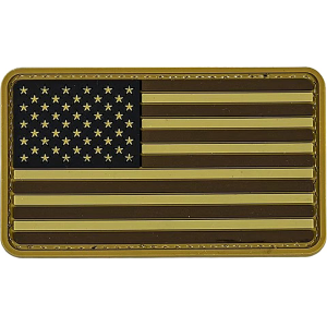 Merica Life US Flag Forward PVC Morale Patch Coyote - Merica Life