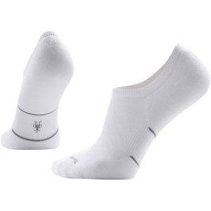 Smartwool Men's Run Zero Cushion No Show Socks White Large