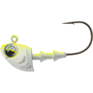 6th Sense Crappie 1/8oz Minnow Jighead #4 Chartreuse Minnow