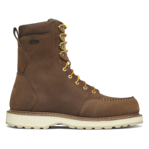Danner Men's Cedar River Moc Toe 8" Work Boots Leather Brown 14 D