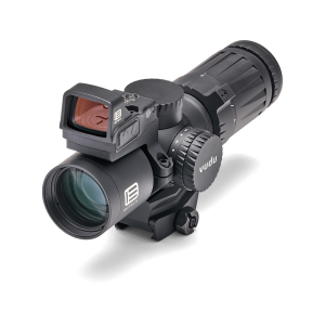 EOTech Vudu Ultra-Short Rifle Scope 34mm Tube 3-9x 32mm Illuminated MR5 Reticle Matte Black with EFLX Red Dot Ring Kit