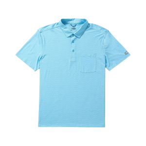 AFTCO Men's Qualifier Short Sleeve Polo Fathom 2XL
