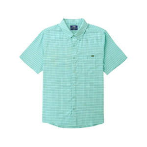 AFTCO Men's Dorsal Short Sleeve Shirt Aqua Glass Medium