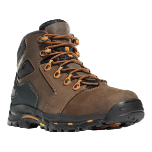 Danner Men's Vicious 4.5" Waterproof Work Boots Leather/Synthetic Brown/Orange 9 D - Danner