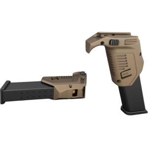 Recover Tactical MG9 Angled Foregrip with Magazine Pouch for Small Frame Glock Tan