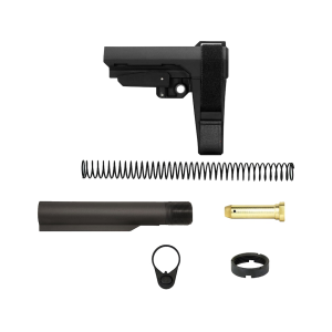 SB Tactical SBA3 AR-15 Pistol Brace Black with Mil-Spec Carbine Buffer Tube Kit