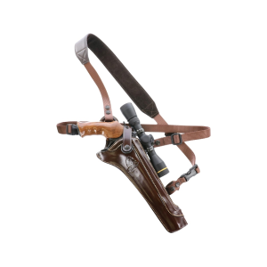 Galco Kodiak Hunter Chest Holster Right Hand Taurus Raging Bull, Raging Hunter 8.375" Leather Havana Brown