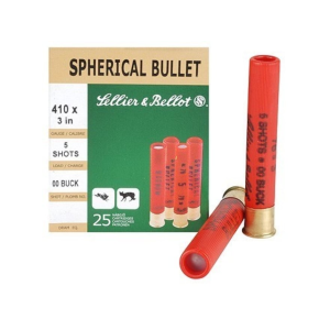 Sellier & Bellot 410 Ammo 3" #00 Buckshot 5 Pellets Box of 25