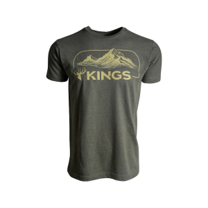 Kings Camo Men's High Country Short Sleeve Crew Neck T Shirt Heather Military Green 2XL