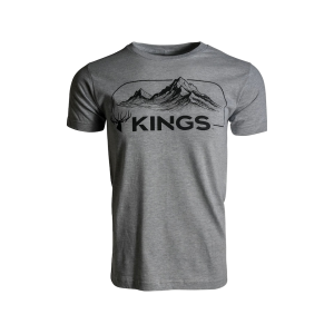 Kings Camo Men's High Country Short Sleeve Crew Neck T Shirt Heather Gray Large