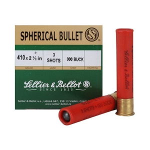 Sellier & Bellot 410 Ammo 2-1/2" #000 Buckshot 3 Pellets Case of 500 (20 Boxes of 25)