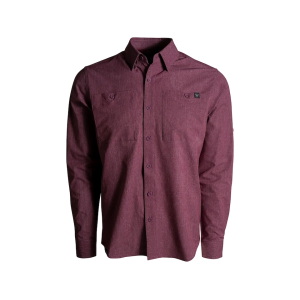 Kings Camo Men's XKG Sonora Air Long Sleeve Shirt Heather Maroon XL