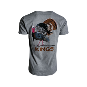 Kings Camo Men's Strutter Short Sleeve Crew Neck T Shirt Heather Gray XL