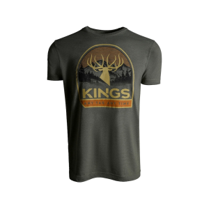 Kings Camo Men's Alpine Short Sleeve Crew Neck T Shirt Heather Military Green Medium