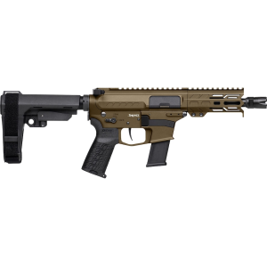 CMMG Banshee MkG 45 ACP Pistol 5" Threaded Barrel 13+1 Round Midnight Bronze Pistol Brace