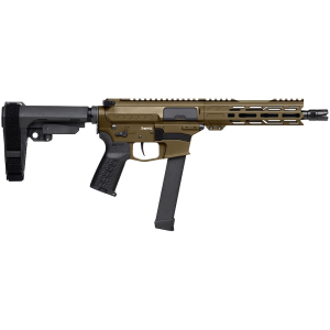 CMMG Banshee MkGs 9mm Luger Pistol 8" Threaded Barrel 33+1 Round Midnight Bronze Pistol Brace