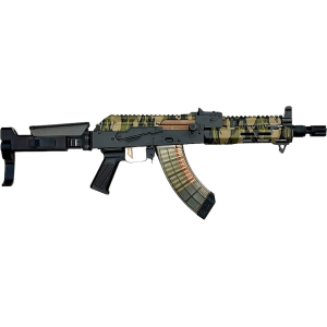Orthos Babushka Elite 7.62x39mm Pistol 10.5" Threaded Barrel 30+1 Round Woodland Camo Pistol Brace