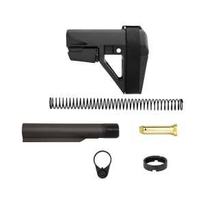 SB Tactical SBA5 AR-15 Pistol Brace Black with Mil-Spec Carbine Buffer Tube Kit
