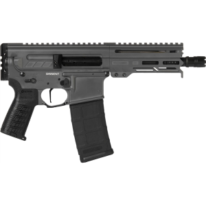 CMMG DISSENT Mk4 5.7x28mm FN Pistol 6.5" Barrel 32+1 Round Black Grip Tungsten Cerakote Frame