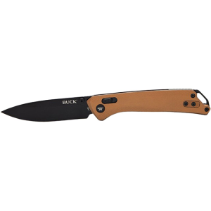 Buck Knives Nomad Pocket Knife 3.25" Drop Point D2 Black Blade Aluminum Handle Bronze