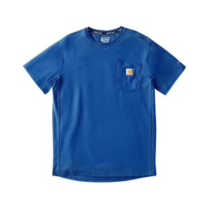 Carhartt Men's Force Relaxed Fit Short Sleeve Crew Neck T Shirt Electric Indigo Heather 4XL