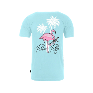 Retro Rifle Men's Retro Miami Crew Neck T Shirt Blue 2XL
