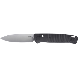 CRKT Counterpart Pocket Knife 3.38" Drop Point Sandvik 12C27 Satin Blade Glass Reinforced Nylon (GRN) Handle Black