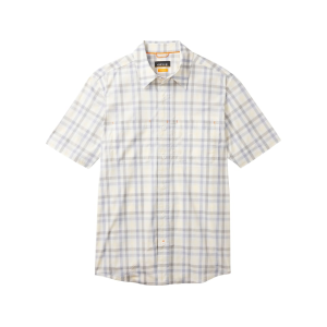 Orvis Men's River Guide Short Sleeve Shirt Cadet/Honeysuckle Plaid Large