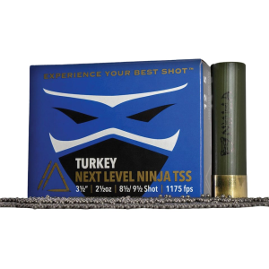 Apex Turkey Ninja Next Level 12 Gauge Ammo 3-1/2" #8.5 and #9 TSS Shot 2-1/2 oz Box of 5