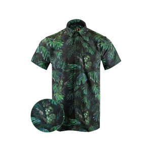 Retro Rifle Men's Chill Chimp Short Sleeve Shirt Green XL