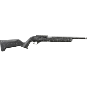 Ruger 10/22 Carbine Semi Automatic Rifle 22 Long Rifle 16.1" Carbon Fiber Threaded Barrel Black Frame Black Splat Field Stock