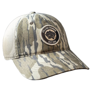 Rolling Thunder Game Calls Men's Unstructured Patch Hat Mossy Oak Original Bottomland One Size Fits Most