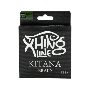 BassMooch Xhing Kitana PE 8x Braided Fishing Line 15lb 300yd Army Green