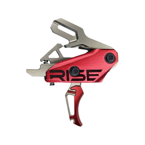 Rise Armament Rev 535 Slide-and-Snap AR-15 Trigger Silver/Red