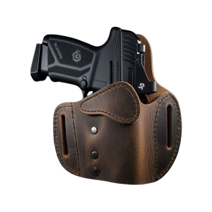 Urban Carry Mavado OWB Holster Glock 26, 27, 28, 33, 36, Ruger SR9c, Smith & Wesson M&P Shield 3.1", 3.3", Taurus G2C, Walther CCP Leather Distressed Brown