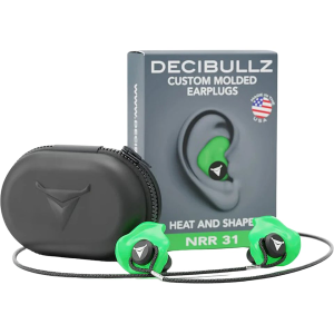 Decibullz PRO Custom Molded Ear Plugs Green