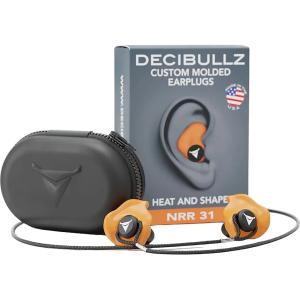 Decibullz PRO Custom Molded Ear Plugs Orange