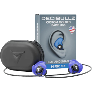 Decibullz PRO Custom Molded Ear Plugs Blue