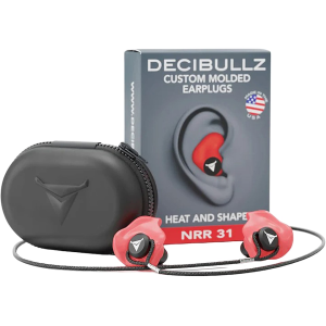 Decibullz PRO Custom Molded Ear Plugs Red