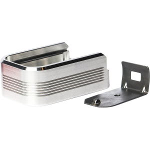 Mec-Gar Plus-2 Set Magazine Floor Plate for Plastic Floorplate Mags Anodized Gray